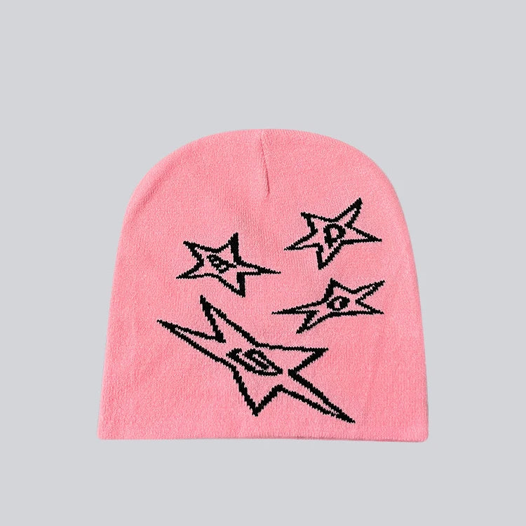 Boy Girls Hip Hop Street Hip Hop Knitting Hat Women Y2k Style Star Beanie Hat Autumn Winter Fashion Gorros Skullies Caps