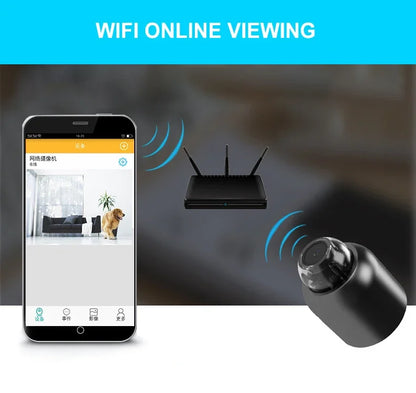 Mini cámara WiFi HD de 1080P para seguridad en interiores, vigilancia, monitor para bebés, videocámara con visión nocturna, cámara IP, grabadora de audio y video