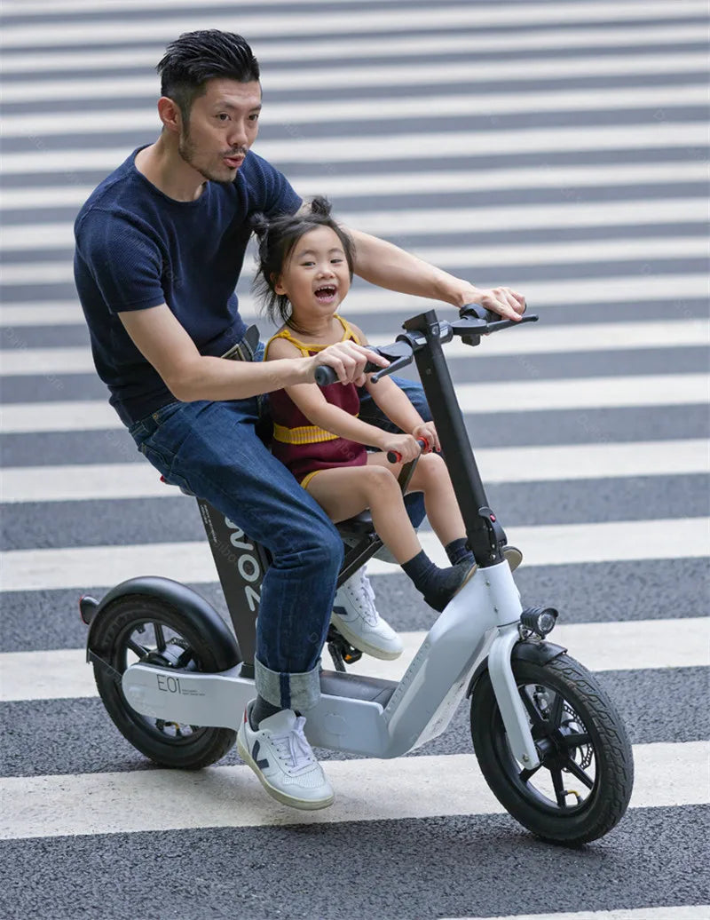 2024 New Women's Electric Bike For Adults 48v 350w Mobility Scooters For Travel With Baby Seat Mimi Velo Bicycle