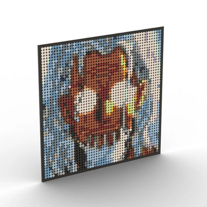 One Piece Anime Figures Luffy Brook Nami Robin Sanji Franky Blocks Brick Pixel Art Decoration Toys Kids Christmas Birthday Gifts