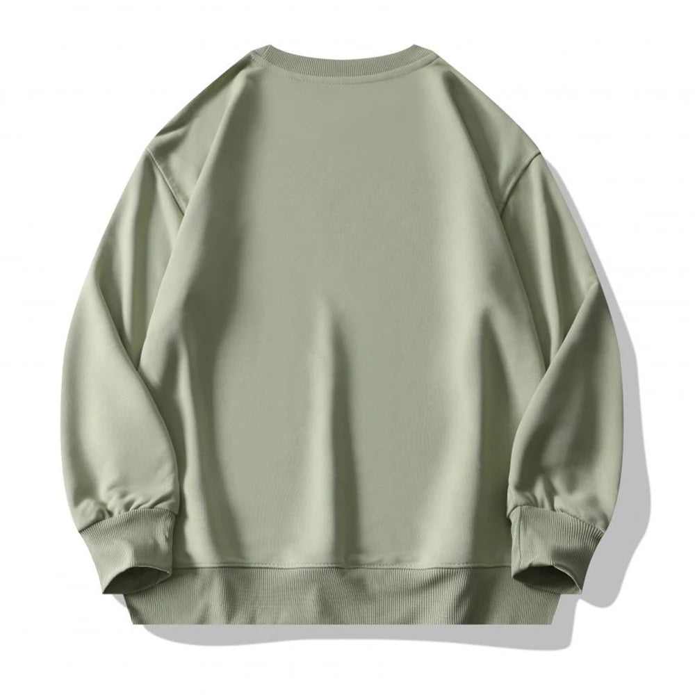 Plain Sublimation Sweatshirt Unisex Wholesale Baggy Black Hoodies Men Sweat Shirt Crew Neck Sweatshirt Men Moletons Masculinos