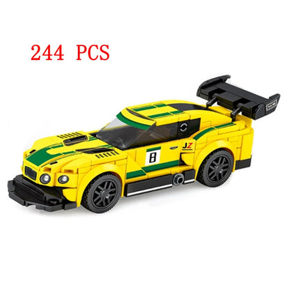 67 models City Racing Car Speed Champions Sports Building Blocks Bricks Classic Rally Super Racers F1 Great Vehicles kits toys