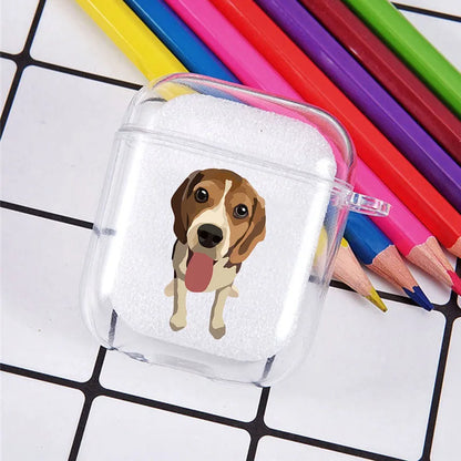 Beagle Cute Dog Airpod Cases 3 for 2 1 Pro Pods Gen Air Pods Pro Cover Funny Lovely Pet Earphone Cartoon Box Coque