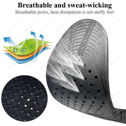 3-9cm Height Increase Insoles for Men Women Elevator Shoes Cushion Unisex Sneakers Heel Lifting Insert Heighten Insoles