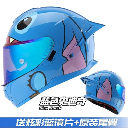 Sanrio Kuromi Cartoon Motorcycle Helmet Fashion Hello Kitty Scooter Helmet Cute High Quality Cute Helmet Four Seasons Gift