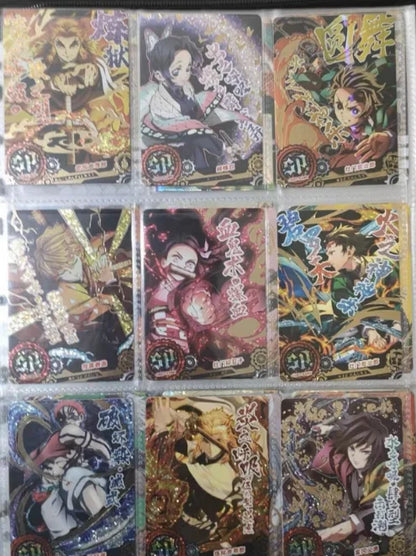 Anime Demon Slayer Kamado Nezuko Agatsuma Zenitsu Douma Akaza Sp Ssp Card Game Collection Rare Card Boy Birthday Present