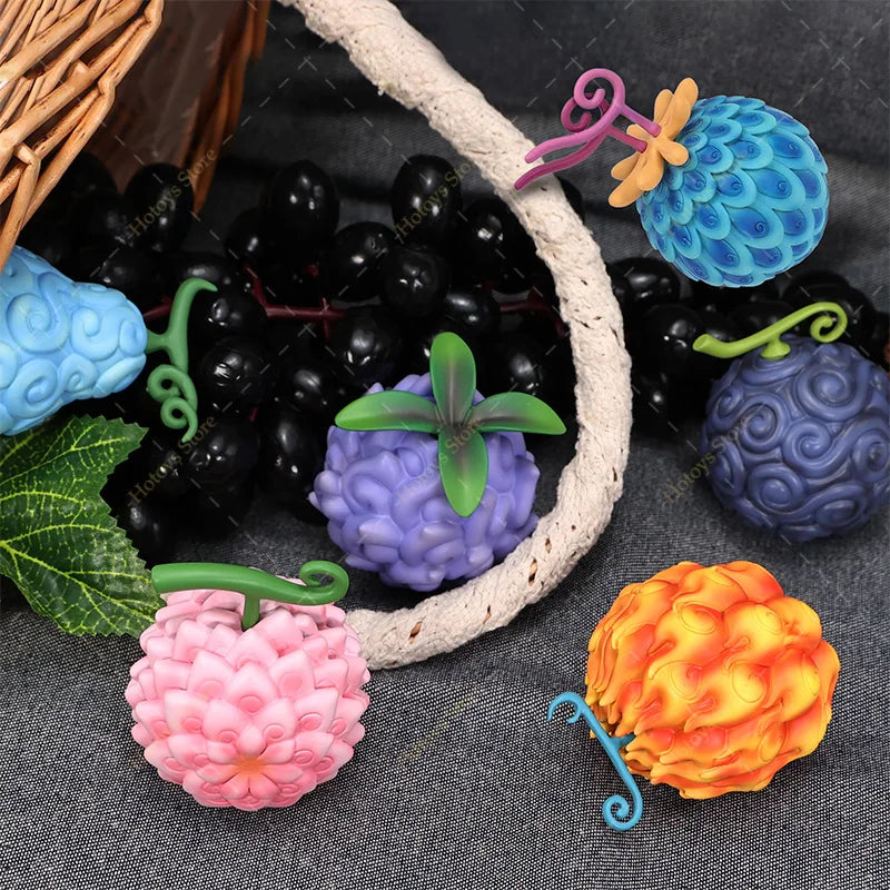 22 Styles One Piece Devil Fruit Figuer GK Eustass Kid Magnet Magnet Kaidou Fish Fish Luffy Gum Gum Fruit Collectible Model Toys