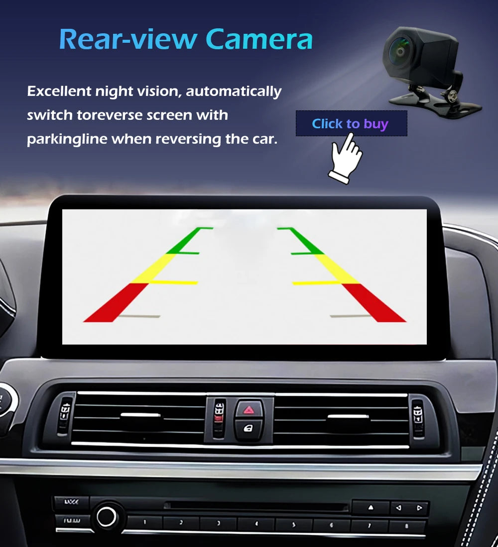 Android 14 Wireless CarPlay For BMW 5 Series F10 F11 2011 - 2017 CIC NBT System Car Radio Multimedia Video Player Navigation GPS