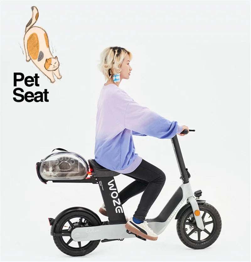 2024 New Women's Electric Bike For Adults 48v 350w Mobility Scooters For Travel With Baby Seat Mimi Velo Bicycle