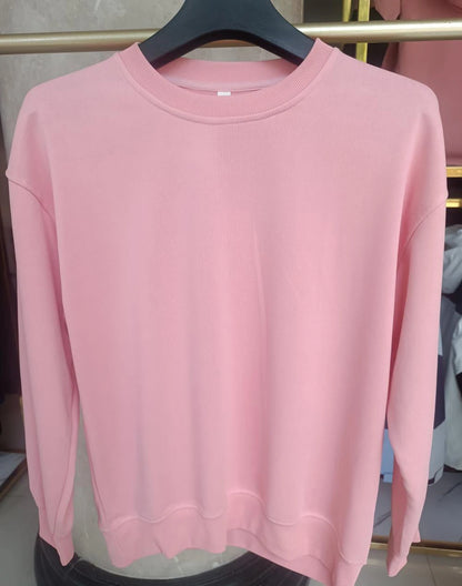 Plain Sublimation Sweatshirt Unisex Wholesale Baggy Black Hoodies Men Sweat Shirt Crew Neck Sweatshirt Men Moletons Masculinos