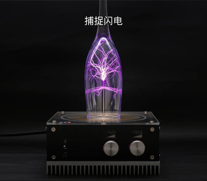 Tesla Coil in the Palm of Lightning Vinyl Disc Plate New Science Experiment Tools Music Can Be Touched Static Electricity