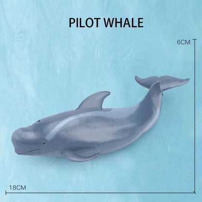 Simulation Marine Sea Life Whale Figurines Shark Cachalot Action Figures Ocean Animal Model Dolphin Hammerhead Educational Toys