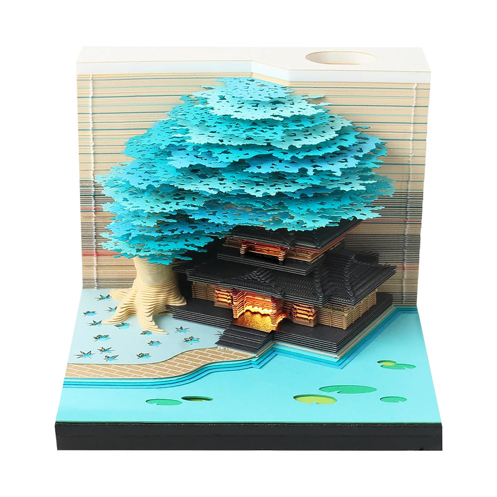 Table Calendar Tear Off Sticky Note Omoshiroi Block Custom 3D Memo Pad Notepad Christmas Funny Novelty Gifts For Children Kids