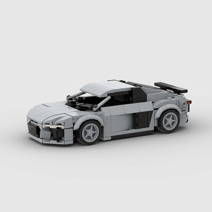 R8 MOC Car Speed Champions Super Race F1 Vehicle Model Building Block Creative Toy Racing Brick Technical Christmas Gift City