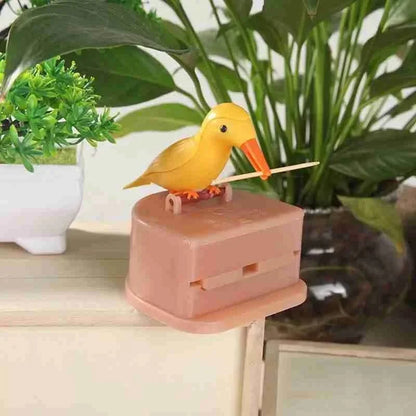 Bird Toothpick Container Automatic Dispenser Toothpick Holder Home Decoration Kitchen Accessories