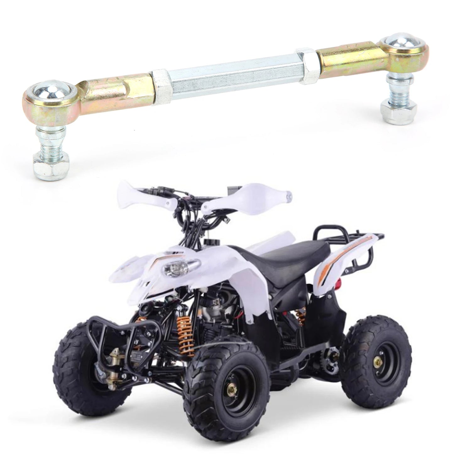 Ball Joint Rod M8 Thread Accessory Fit For Mini ATV Quad 4-Wheels Go Kart Steering Lever
