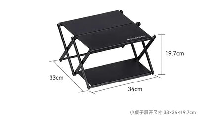 BLACK DOG Rangement d'outils Pliant Camping Edc Table à outils multifonctionnelle Gadgets technologiques Voyage Outil polyvalent Télescopique