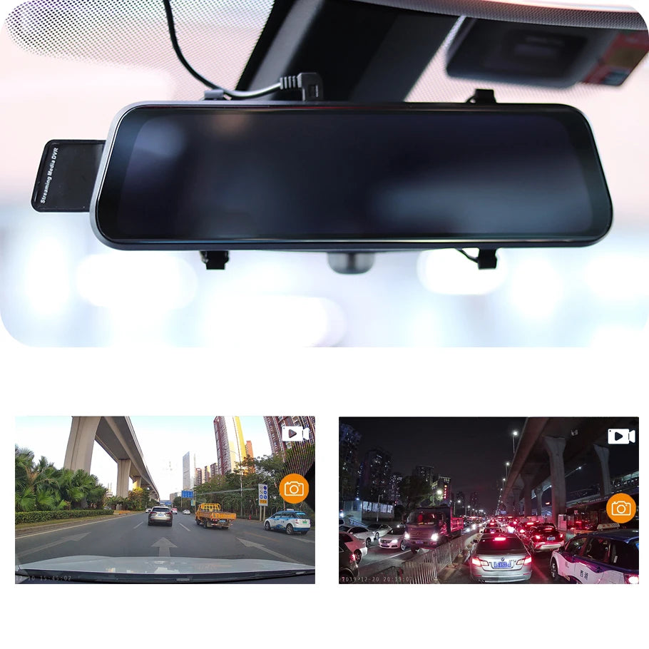 Car DVR 2.5K 10 Inch Rear View Mirror Video Recorder Dash Cam Sony Lens Ultra HD 2560*1440P Camera Streaming Rearview Mirror