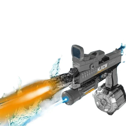 Automatic Burst Water Gun Toy With Double LED Electric Glock Shooting Water Pistol Beach Swimming Pool Toys for Boys Adult Gifts