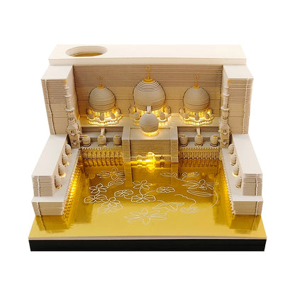 3D Omoshiroi Block Memo Pad Notepads Magical Calendar Magic Castle Sakura Tree Sticky Note Luxury Novelty Gift Items