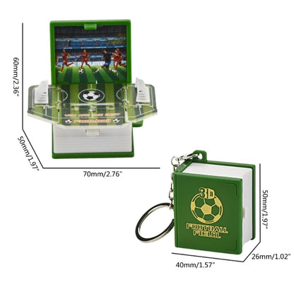 3D Mini Football Basketball Fold Book Keychain Toys Anxiety Stress Relief Toys Sensory Toys Birthday Gift Backpack Keychain