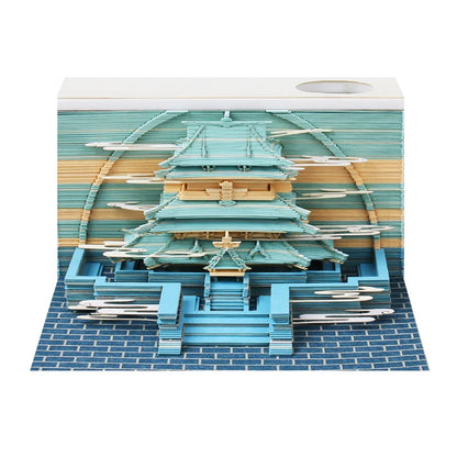 3d calendar 2025 memo pad 3d sticky pads crafting new Year's gift paper art 3d sculpture desk accessories small gifts for guests