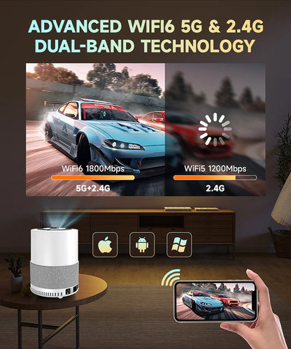 2024 New Products Portable Projector Mini Android Lcd 4K Smart Tvs HD 4K 1080P Home Theater Projector