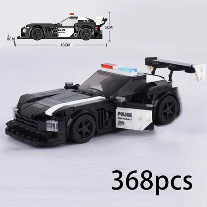 Racing Car City Speed Champions Sports Model Building Blocks DIY Bricks MOC Toy Classic Rally Super Racers Vehicle f1 technique