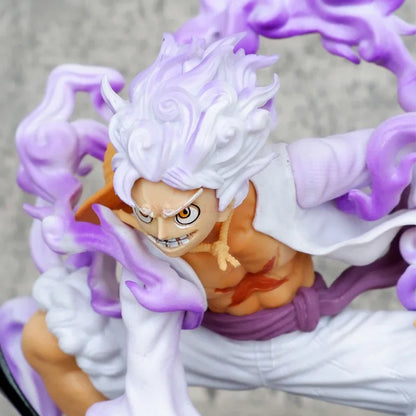 One Piece Luffy 5-Gear Anime 19cm Figures Nika Sun God Pvc Action Figurine Collectible Statue Model Doll Toys Birthday Kids Gift