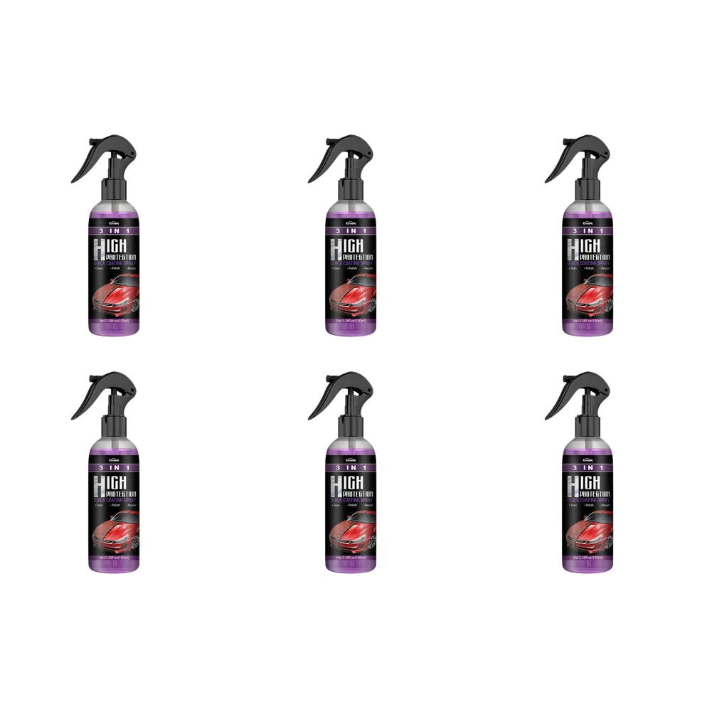 10-1PCS 3 In 1 Car Ceramic Coating Spray 100/30ML Car Nano Spray Hydrophobic Car Scratch Repair Body Hydrophobic Layer Auto Acce