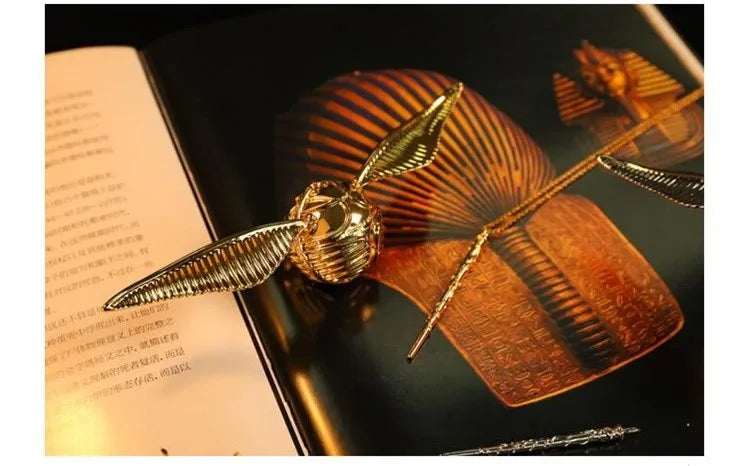 Proposal Ring Box Gold Snitch Wedding Wings Ring Boxes Luxury Gold Metal Jewelry Mystery Box Surprise Organizer for Small Things