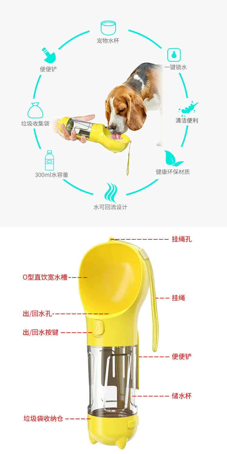 Pet Daily Necessities Company's New Cup and Water Dispenser, Do Not Leak Food Dog Toys
