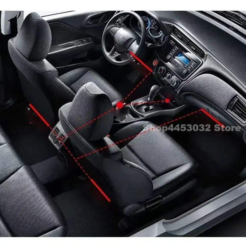 Car Foot Ambient Light RGB Led Lamp Usb For Toyota Hilux Corolla chr 4runner Crown RAV4 Wireless Remote APP Control Accessories