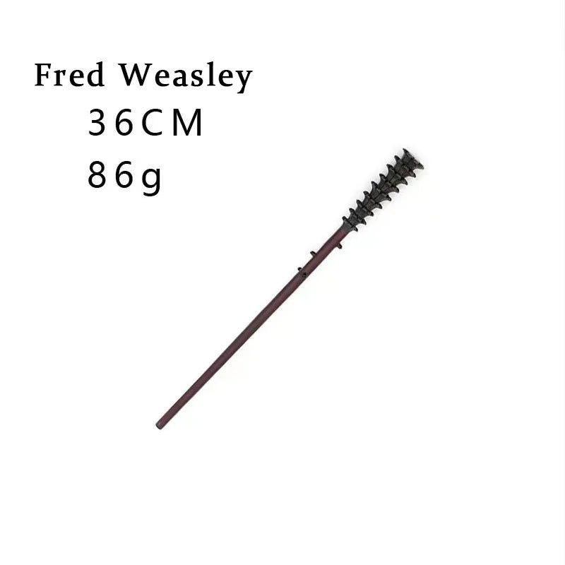 36 Styles Harry Magic Wand Resin Material Built in Steel Core Dumbledore Staff Cosplay Voldemort Props Christmas Gift Kid