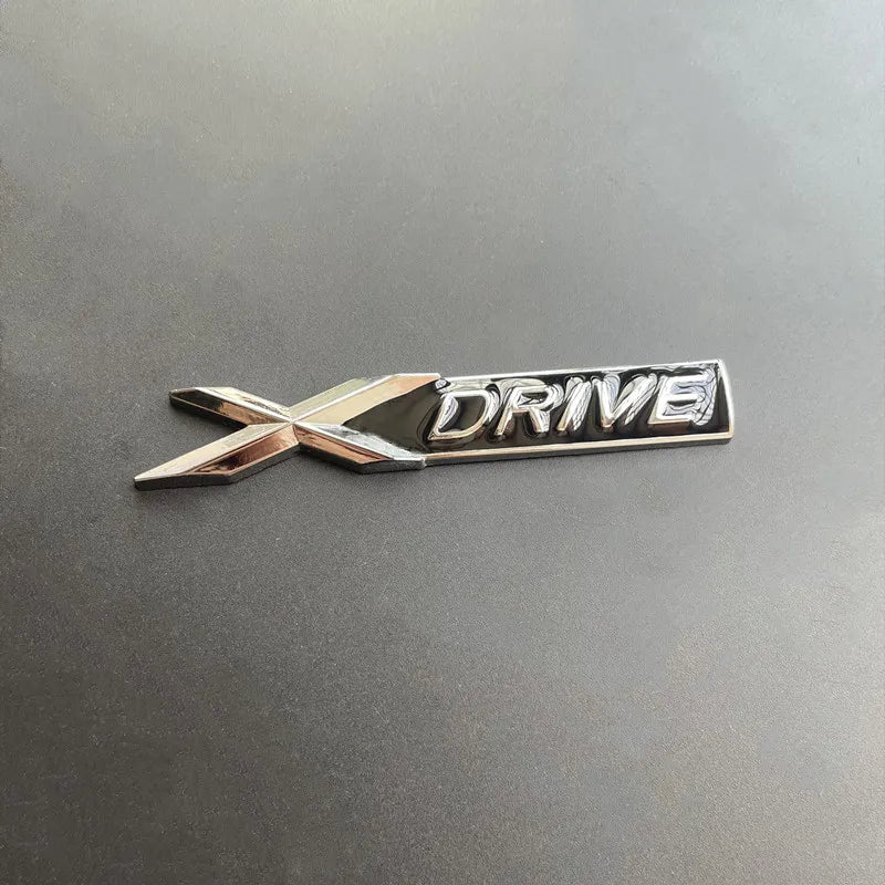 3D Metal X Drive Logo Xdrive Emblem Nameplate Car Trunk Badge For BMW 328i 525 535d 530d G20 F10 Xdrive Sticker Accessories