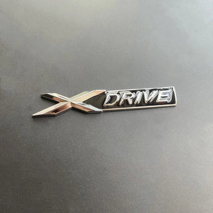 3D Metal X Drive Logo Xdrive Emblem Nameplate Car Trunk Badge For BMW 328i 525 535d 530d G20 F10 Xdrive Sticker Accessories