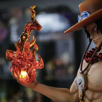 70cm New One Piece Gk Fantasy Third Anniversary 1/3 Ace Super Hugetrendy Statue Anime Decoration Christmas Collect Figures Gift