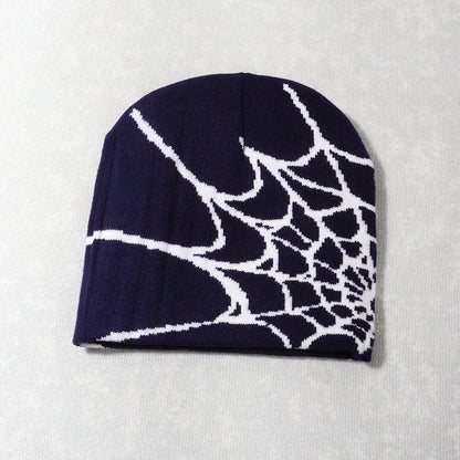 Unisex Knitting Cap Spider Men Women Luxury Beanie Caps Y2k Warm Fashion Versatile Ins Pullover Hiphop Winter Bonnet