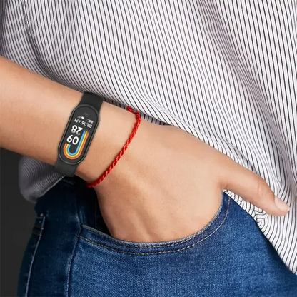Silicone Strap For Xiaomi Smart Band 8 NFC Solid Bracelet Replacement Wristband Mi band 8 Waterproof Sport Watchband Accessories