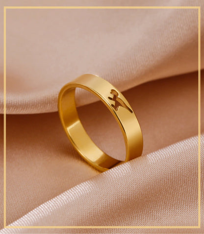Skyrim Hollow Dinosaur Ring Stainless Steel Gold Color Tyrannosaurus Brachiosaurus Finger Rings Couple Jewelry for Women Men