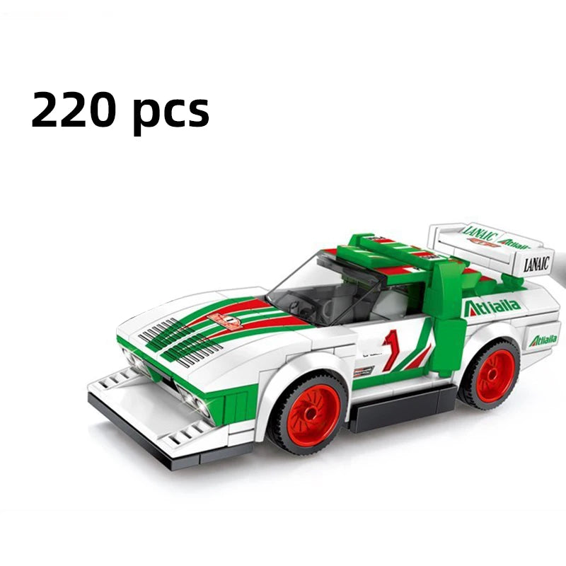 67 models City Racing Car Speed Champions Sports Building Blocks Bricks Classic Rally Super Racers F1 Great Vehicles kits toys