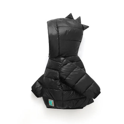 2 3 4 5 6 Years Autumn Winter Baby Boys Jacket Fashion Dinosaur Outerwear Hooded Zipper Christmas Party Girls Coat Kids Clothes
