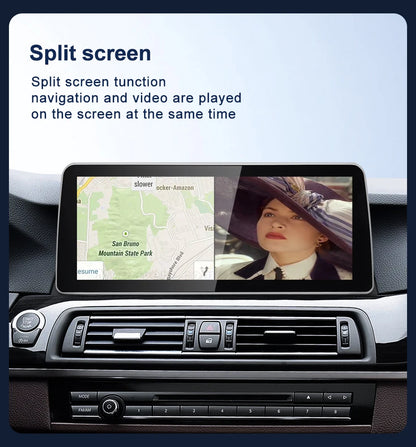 2024 New ID6 ID7 ID8 UI 12.3inc Android System Wireless Carplay AUTO For BMW 5Series F10 F11 CIC NBT Car Video Players GPS NAVI