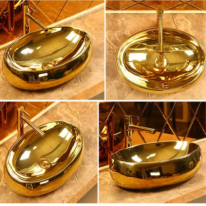 4D rotary flush color gold water-saving and deodor-proof toilet color tyrant gold toilet