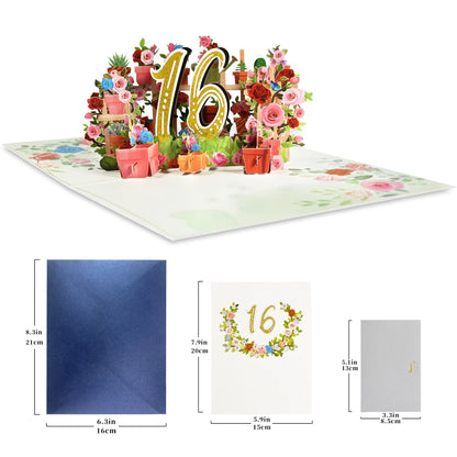 Tarjeta de aniversario emergente con números 1, 10, 28, 21 y 30 en 3D para cumpleaños, bodas