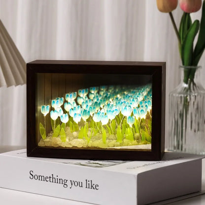 20PCS Tulip Nightlight Handmade DIY Photo Frame Huahai Home Decoration Atmosphere Lamp Valentine's Day Christmas Birthday Gift