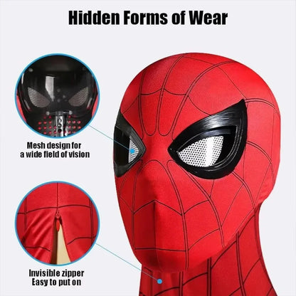 Spiderman Toy Mask Eye Movable Launcher Soft Bullet Gun Suction Cup Ejection action figure spider man Masks Kids Christmas Gifts