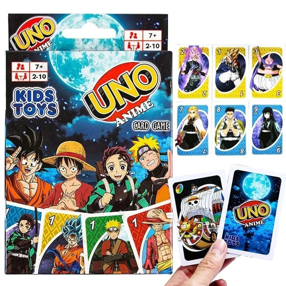 ONE FLIP! Board Games Playing Cards UNO Harry Narutos TOTORO Christmas Card Table Game for Children Adults Kid Birthday Gift Toy