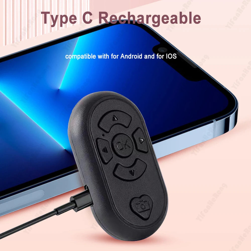 Universal Mobile Phone Selfie Shutter Bluetooth-compatible Remote Control Button For Tik Tok e-book Wireless Controller