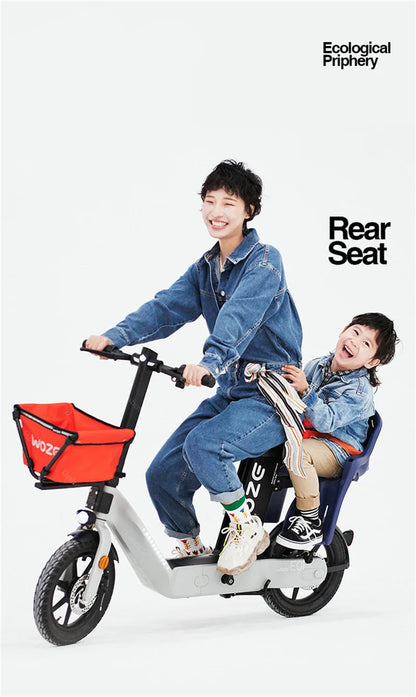 2024 New Women's Electric Bike For Adults 48v 350w Mobility Scooters For Travel With Baby Seat Mimi Velo Bicycle